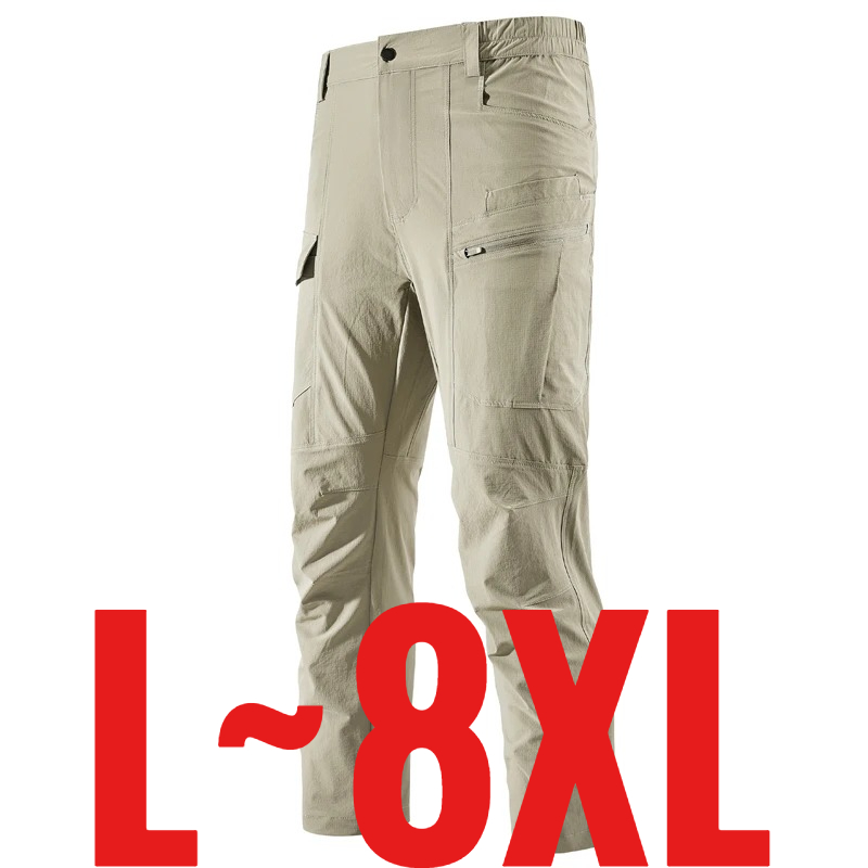 Fishing Kit Compact - Pantaloni Casual da Uomo Taglie Forti