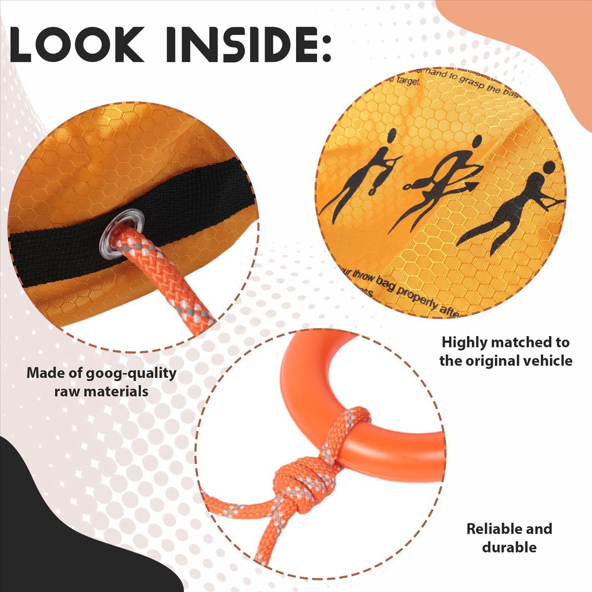Rescue Rope Throw - Happy New- Corda di Lancio Riflettente