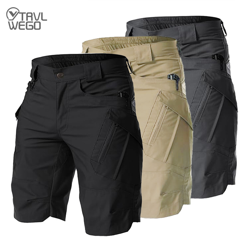 Fishing Kit Compact - Pantaloncini Cargo Tattici da Uomo TRVLWEGO