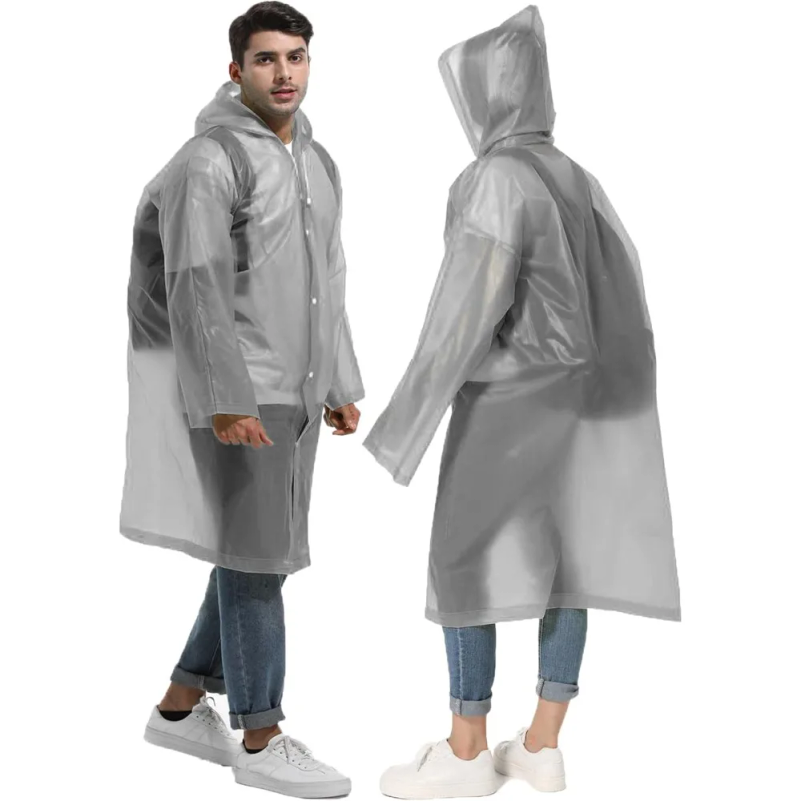 Emergency Poncho Rain - Impermeabili Monouso per Adulti, Poncho Antipioggia