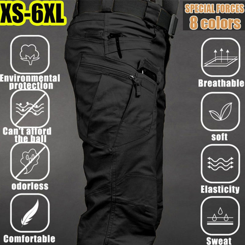 Fishing Kit Compact - Pantaloni cargo tattici da uomo 6XL