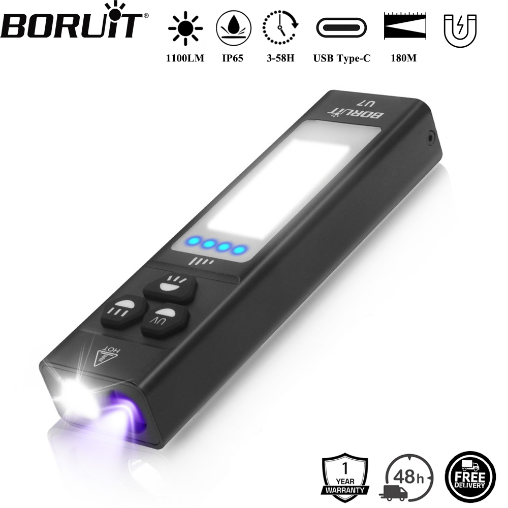 BORUiT U7 UV LED Torcia EDC 11 - Fishing Kit Compact recensione e prezzo
