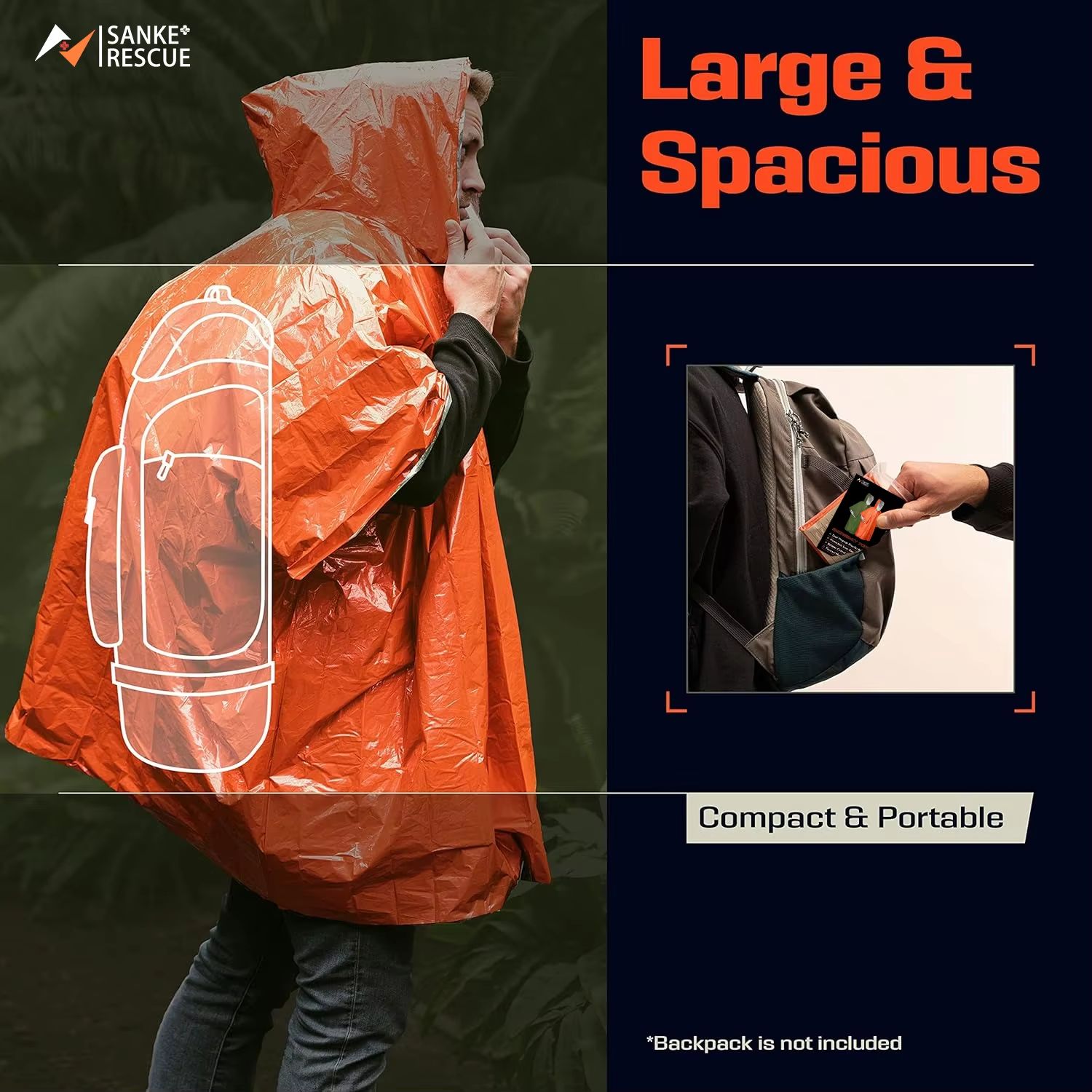 Poncho Impermeabile di Emergen - Emergency Poncho Rain recensione e prezzo